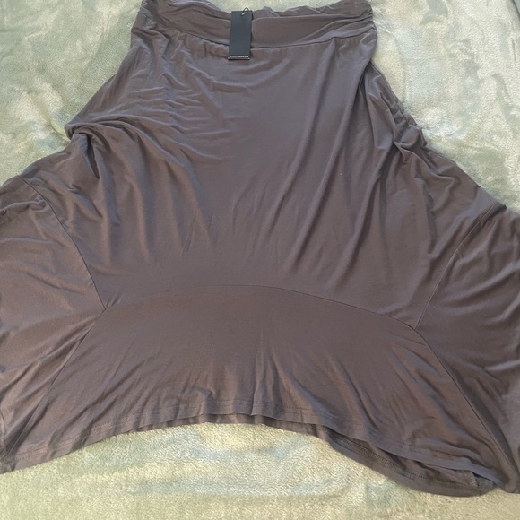 Adorable Dark Gray Ladies DJT Fashion Gorded Skirt, Elastic Waist NWT Sz XL - Picture 14 of 14